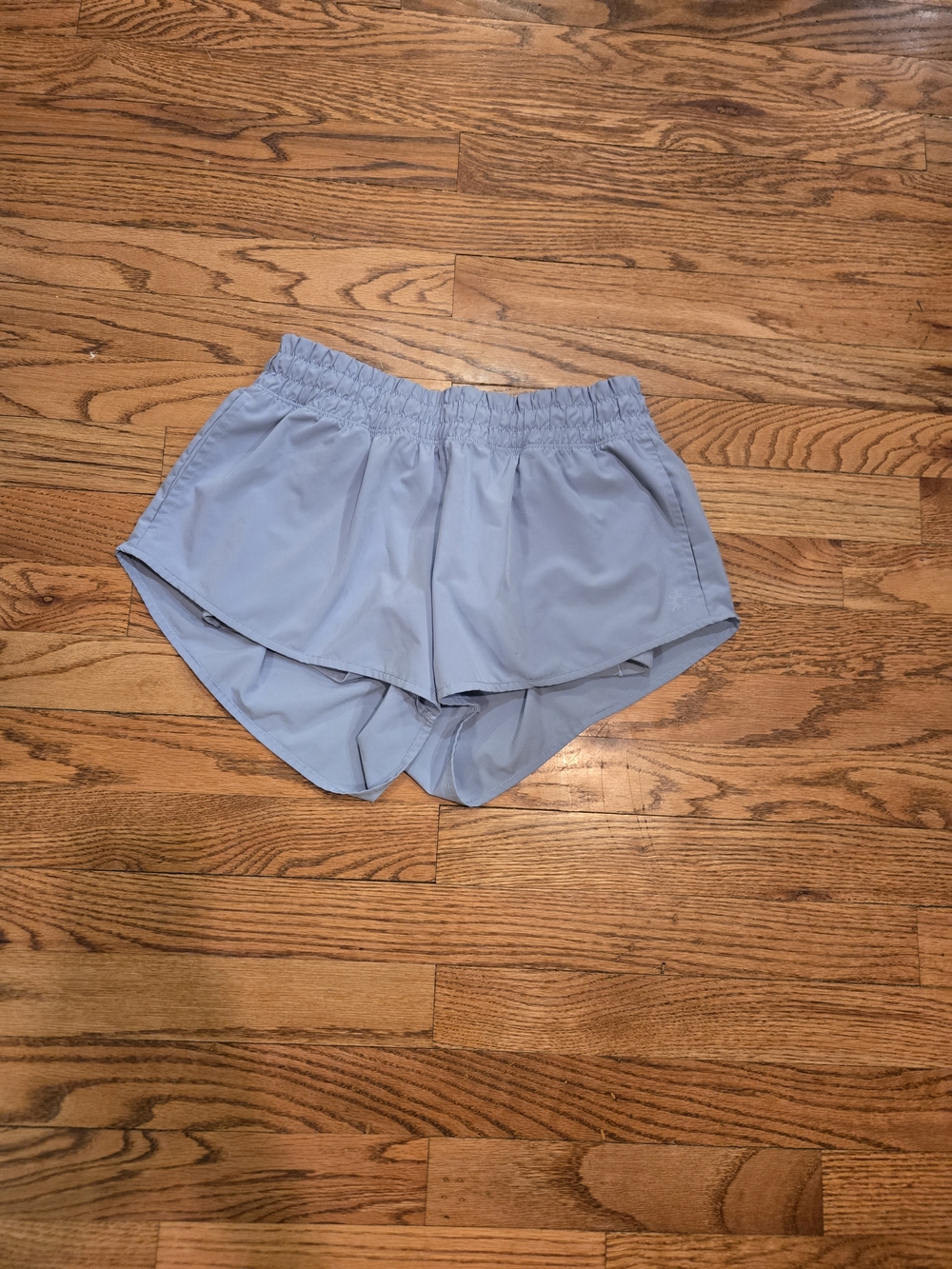 aerie Light Blue Elastic-Waist Running Shorts